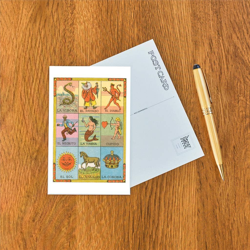 Mexican Loteria Postcard