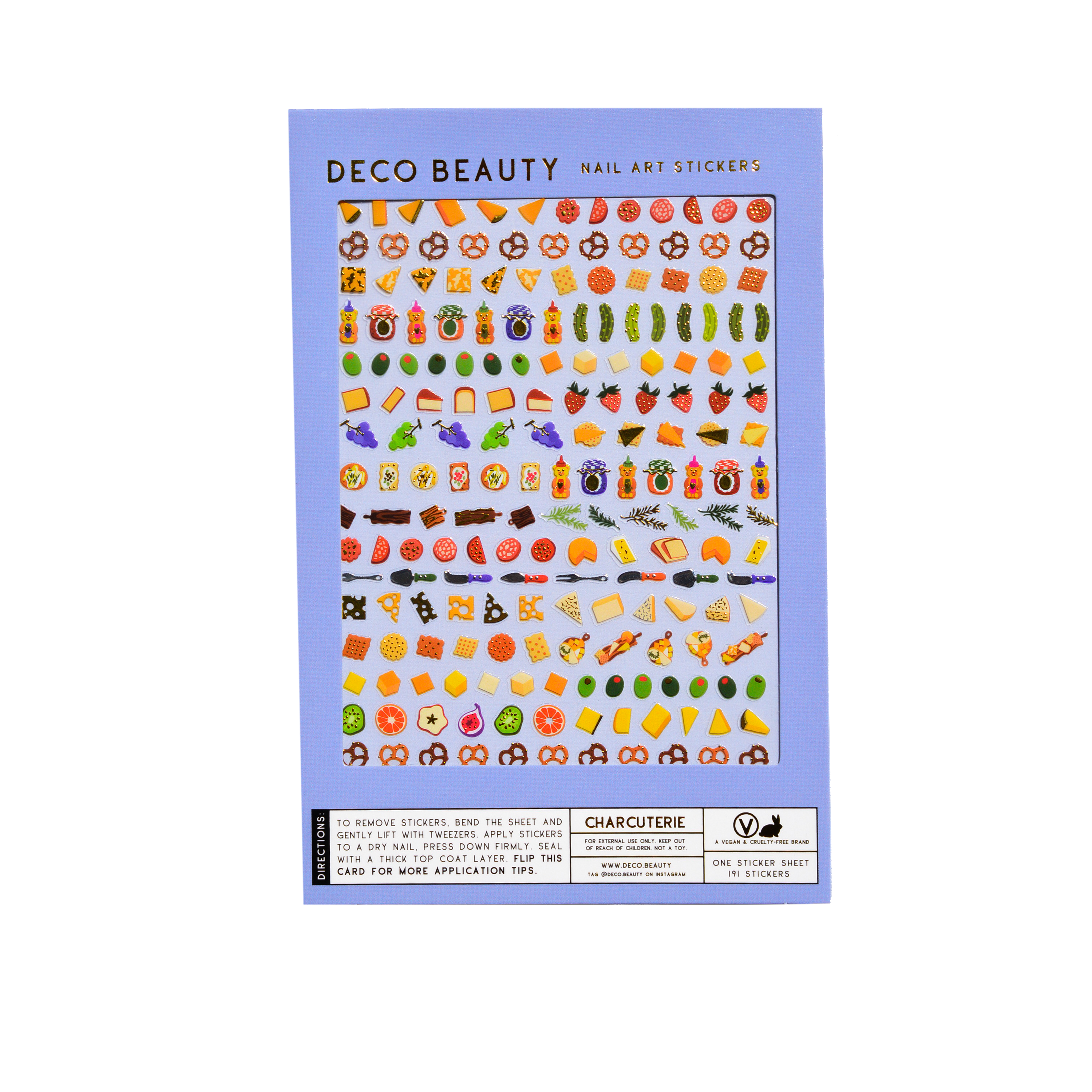Nail Art Stickers - CHARCUTERIE
