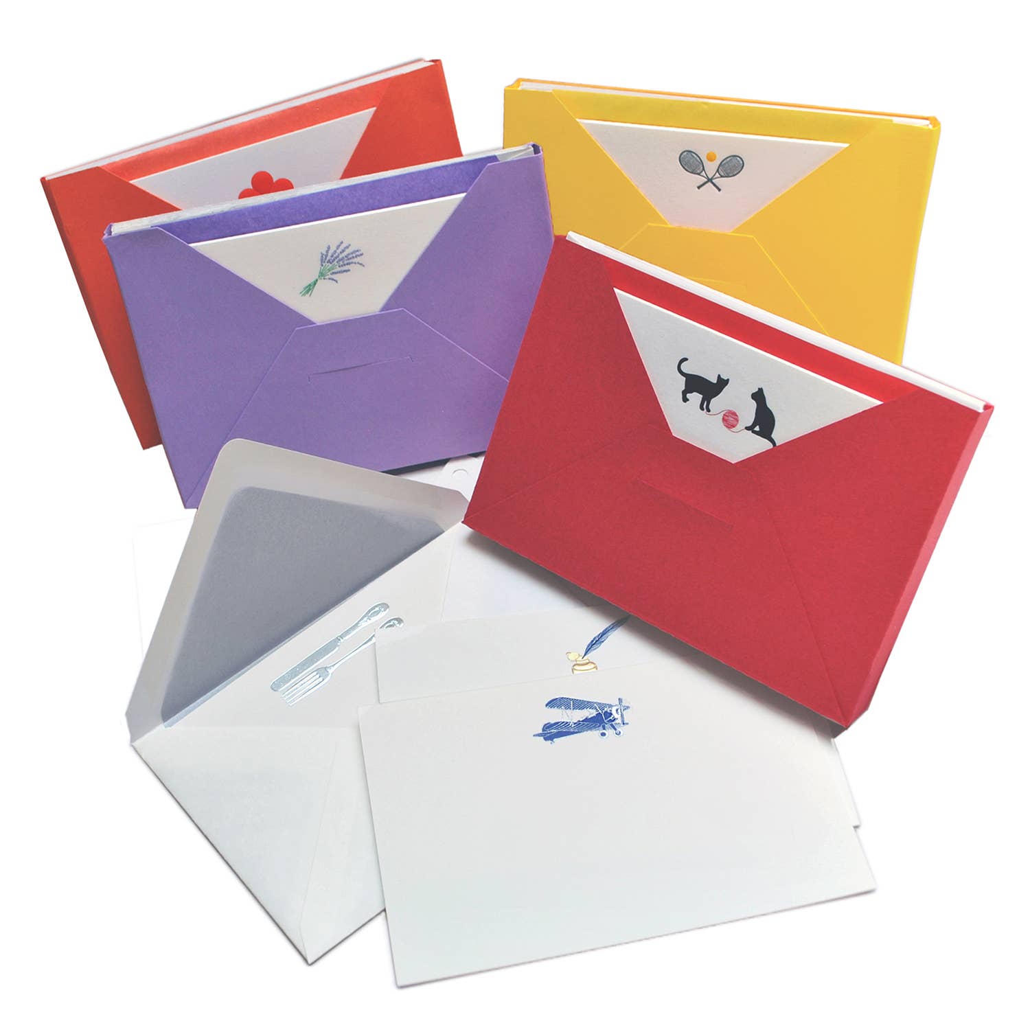 Engraved Note Cards / Pink Rose