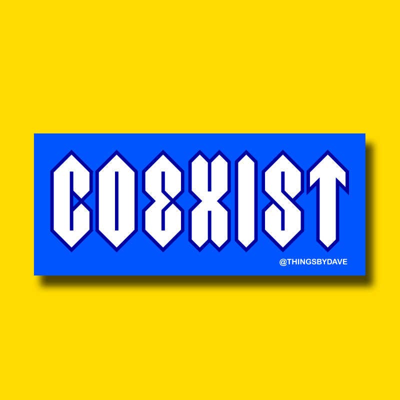 COOL COEXIST Bumper Sticker