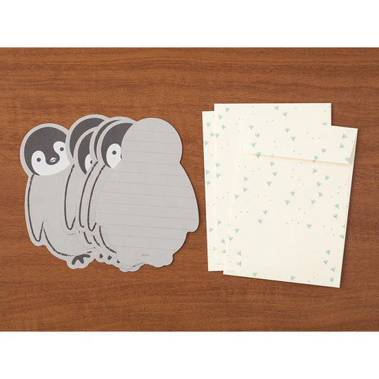 Midori Letter Set Die Cut / Animal Shapes / Penguin