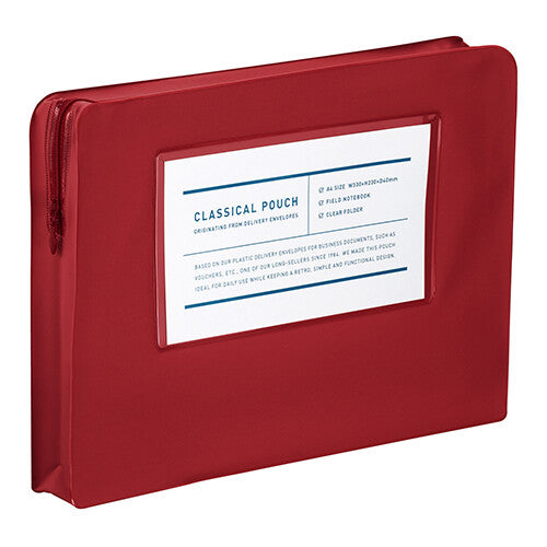 Kokuyo Classic Organizer Pouch / A4 / Red