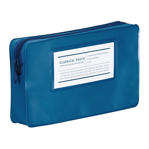 Kokuyo Classic Organizer Pouch / Pen Case / Blue
