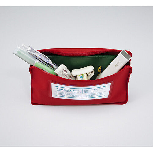 Kokuyo Classic Organizer Pouch / Pen Case / Red