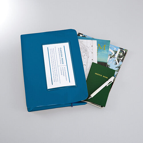 Kokuyo Classic Organizer Pouch / A4 / Blue