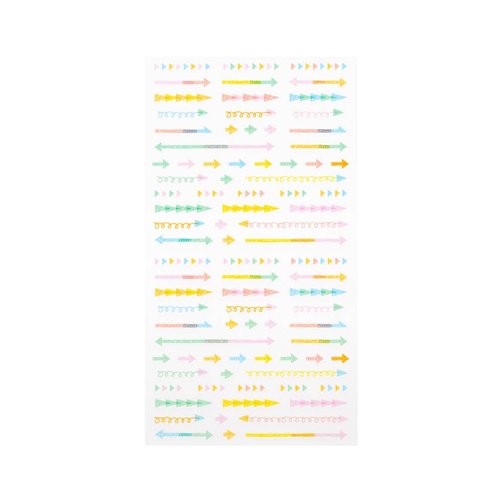 Pastel Arrow Stickers