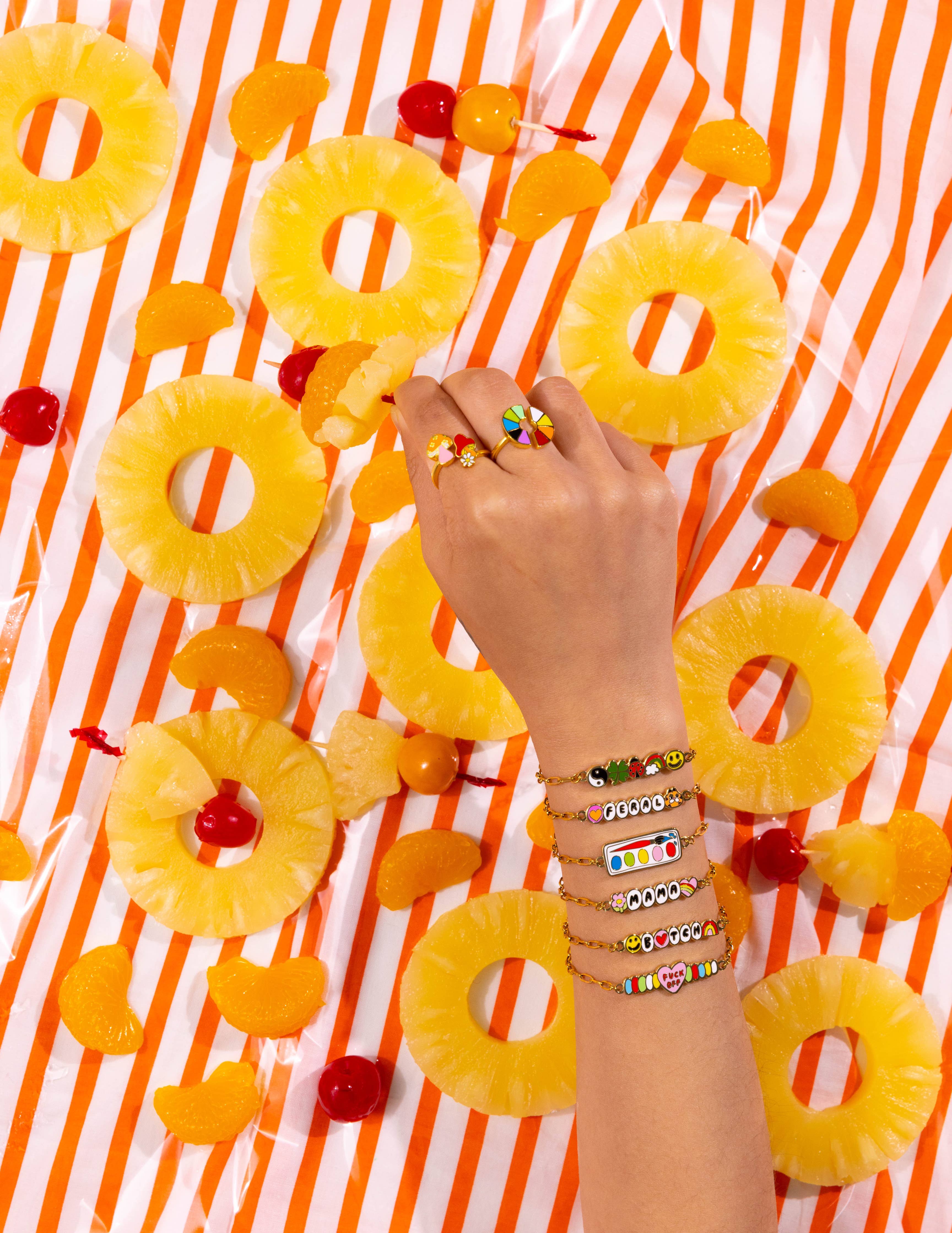 Paint Box Bracelet / 18k Gold