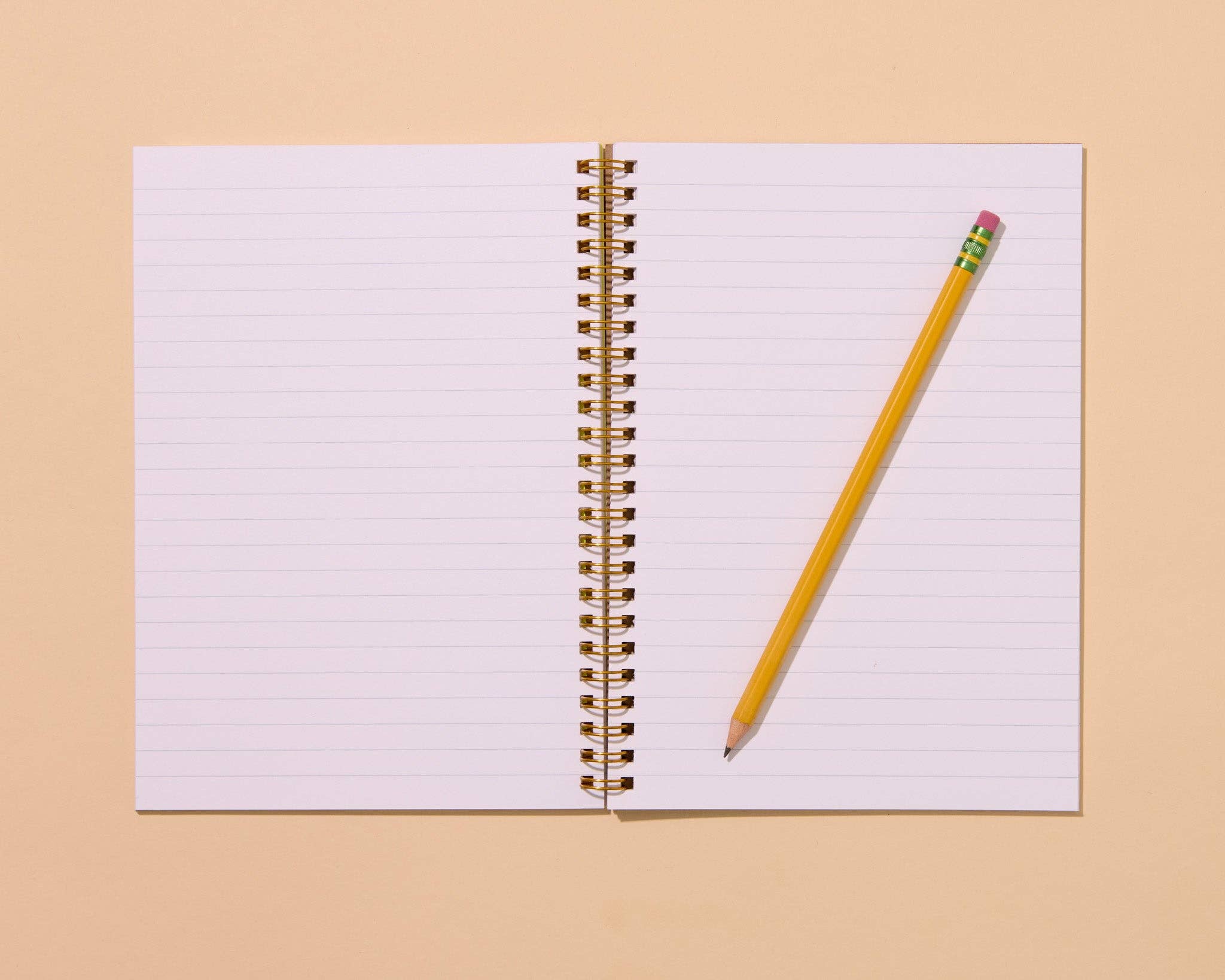 Letterpress A5 Spiral Notebook / Bows