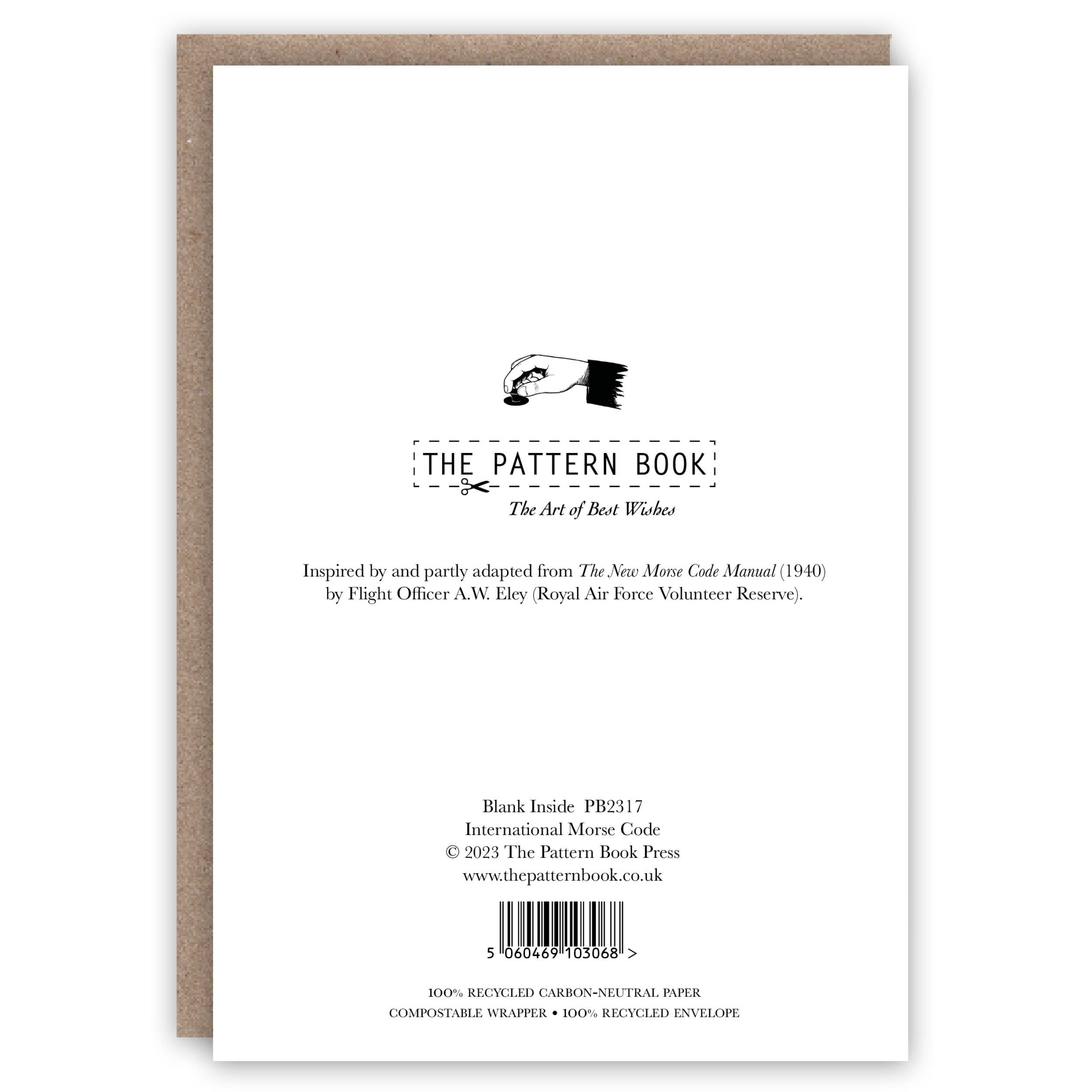International Morse Code birthday card