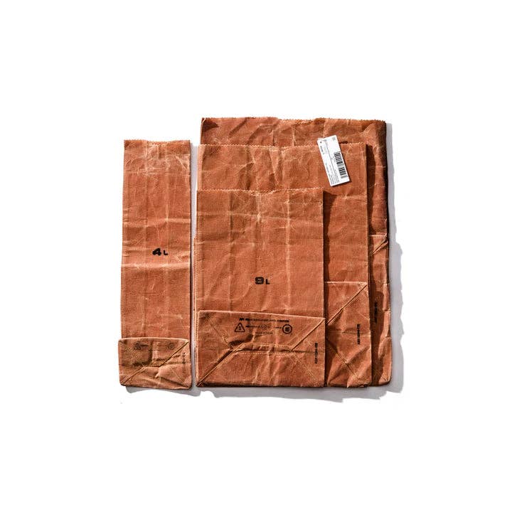 Waxed Cotton Grocery Bag