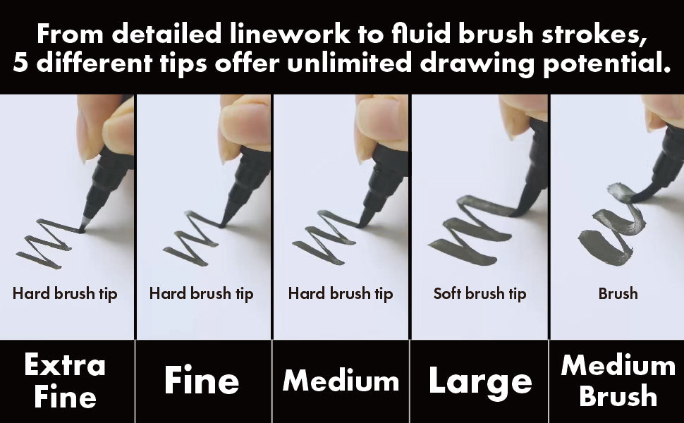 Kuretake Bimoji Fude Brush Pen Set