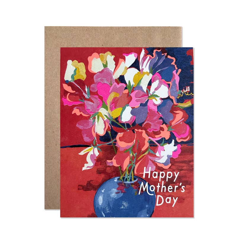 Mothers Day Sweet Peas by Helen Dealtry