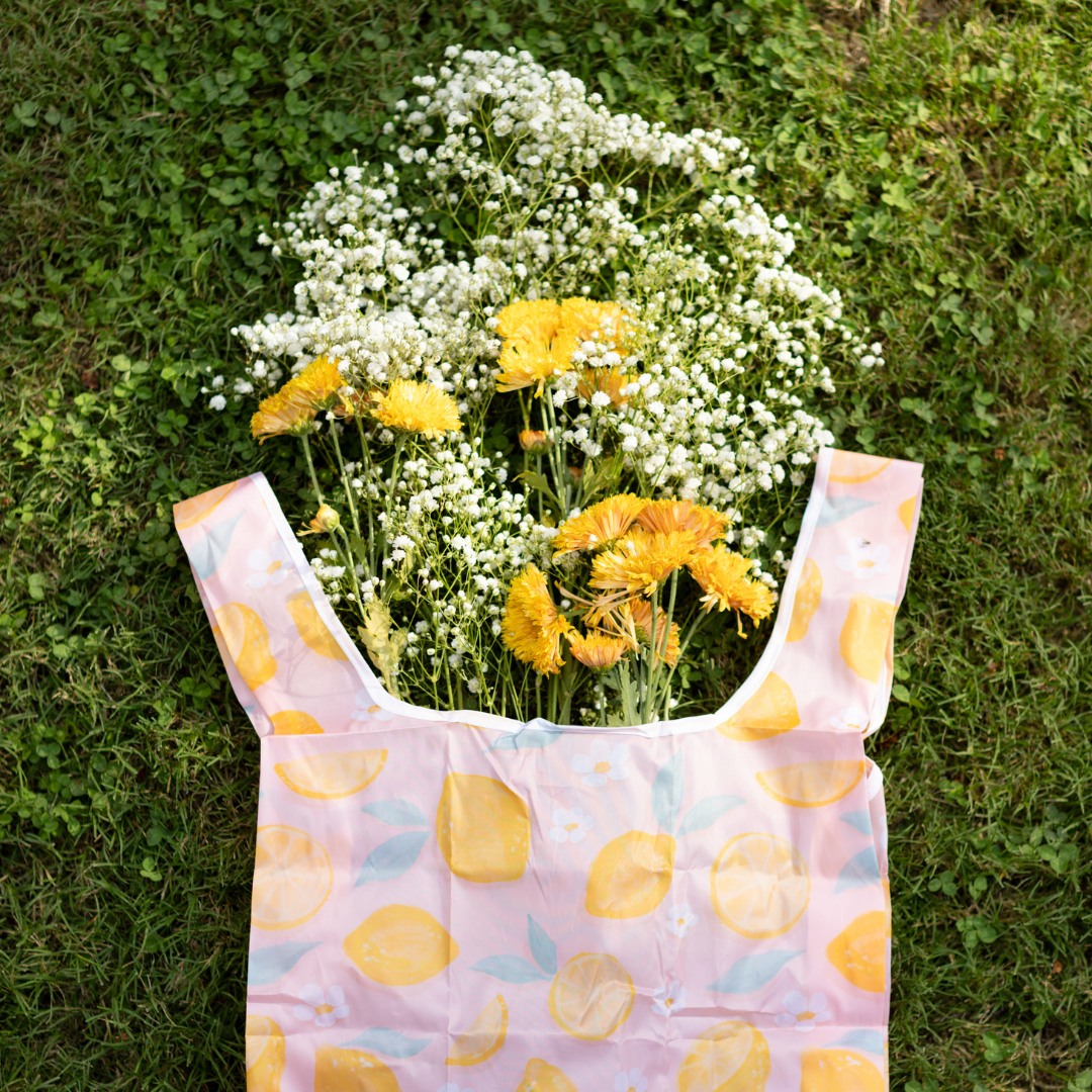 Painted Lemons Reusable Bag