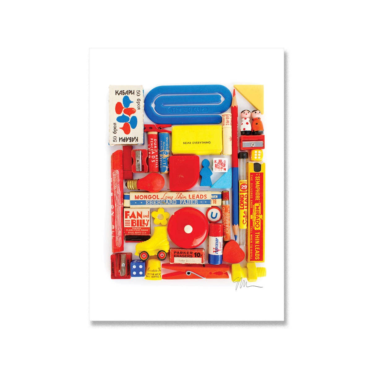 Object Arrangement No. 10 Postcard by Lisa Congdon