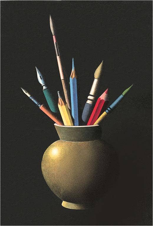 Artist's Materials Postcard