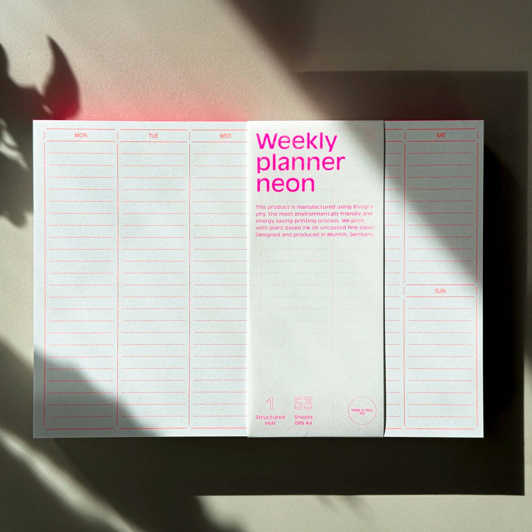 Neon Weekly Planner