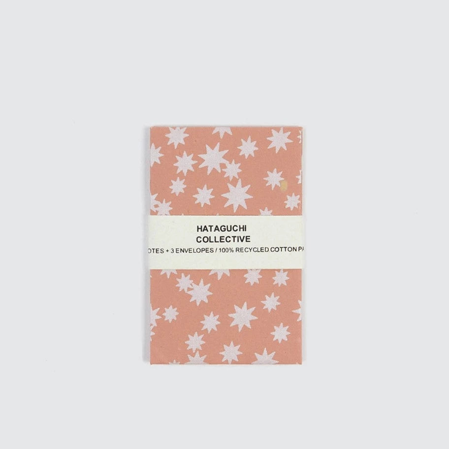 Small Envelope and Notecard Set / Peach Star
