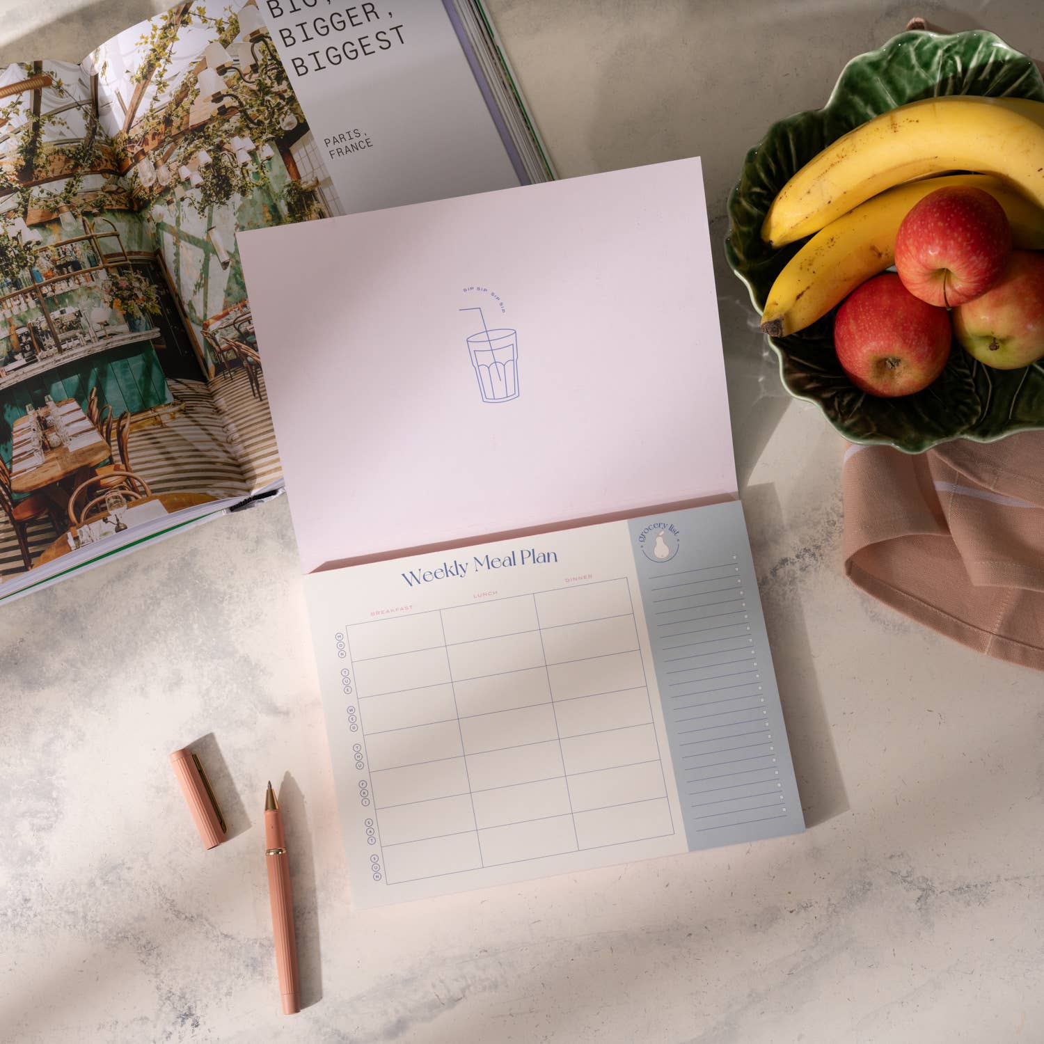 Weekly Meal Planner & Grocery List / On the Menu