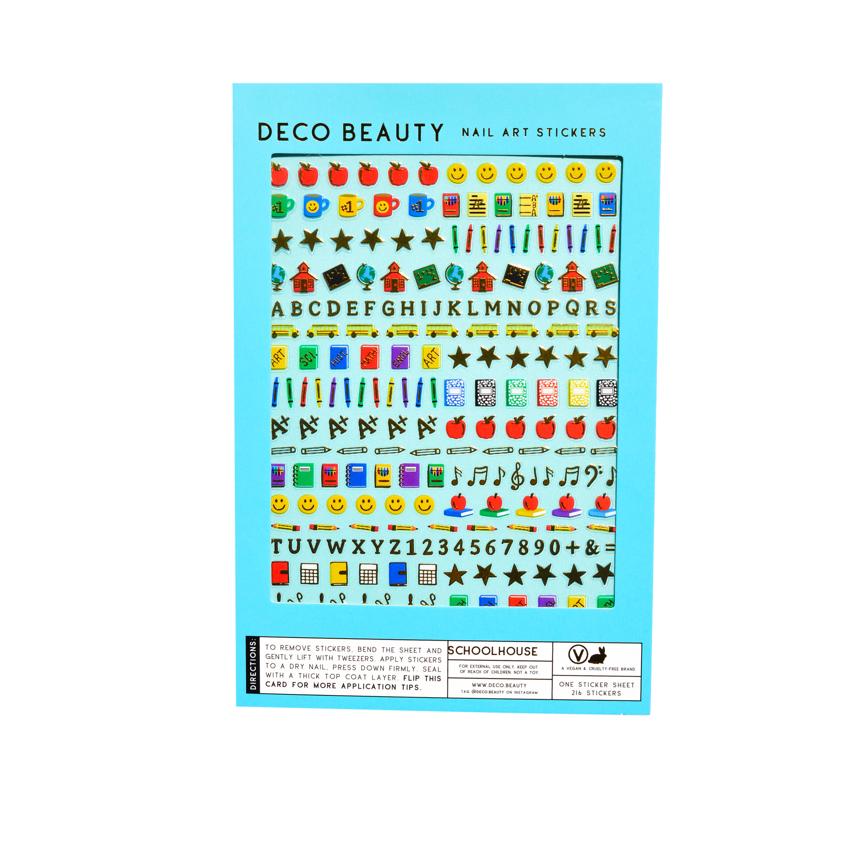 Nail Art Stickers - SCHOOLHOUSE