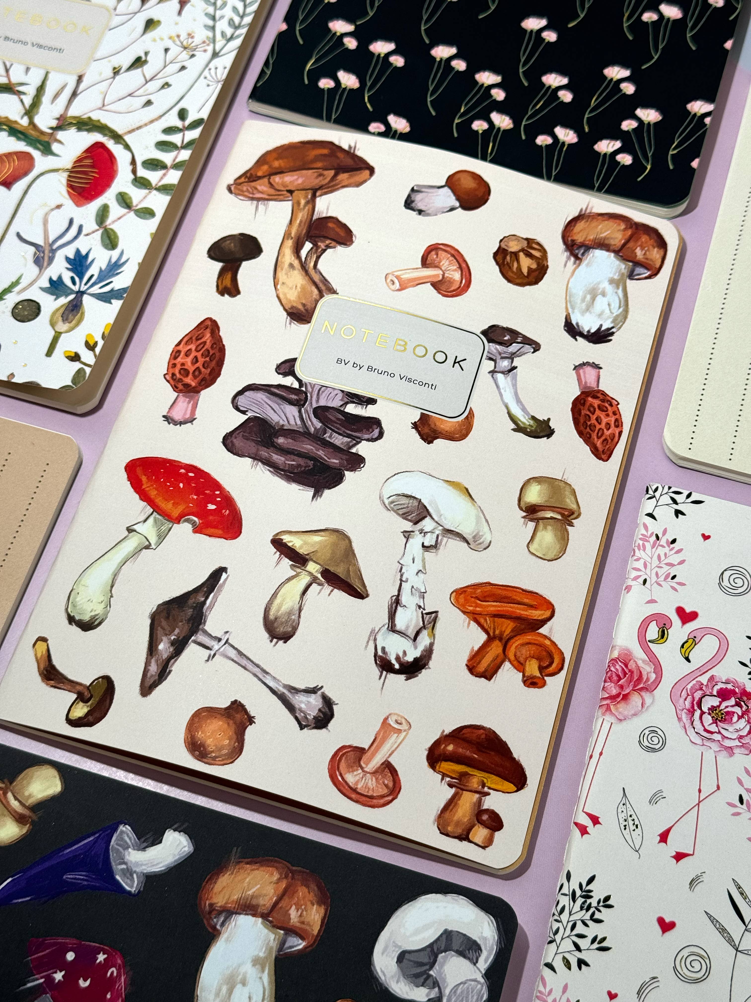 Mushroom Notebook / White