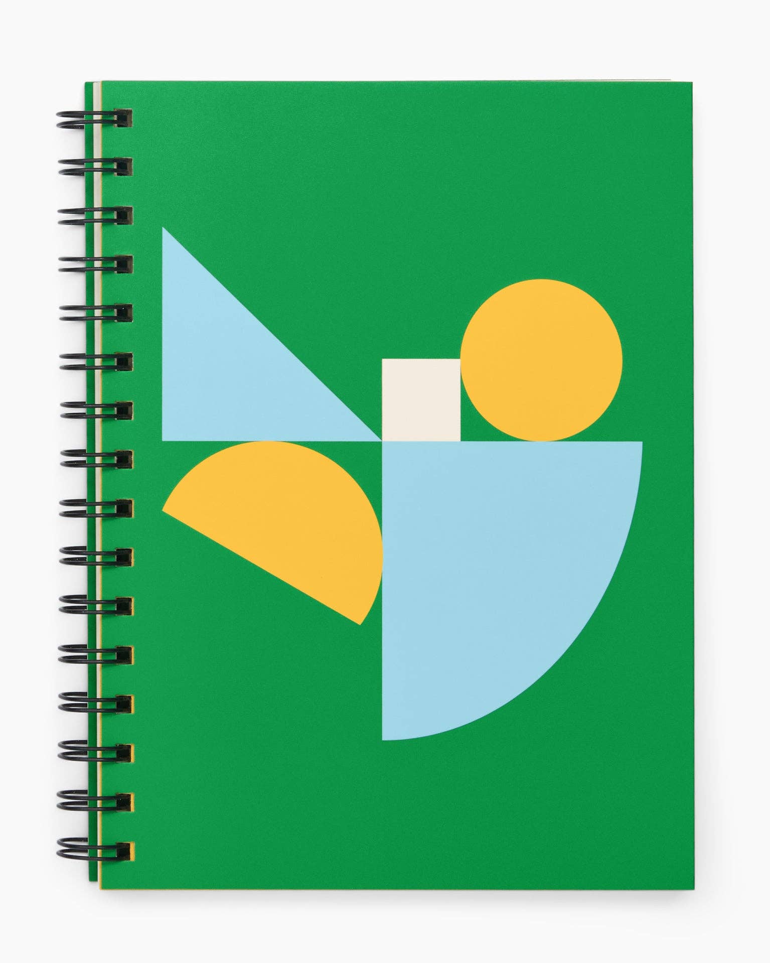 Essential Spiral Bound Lined Notebook / Green