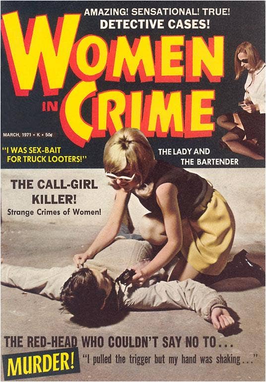 Women in Crime Postcard