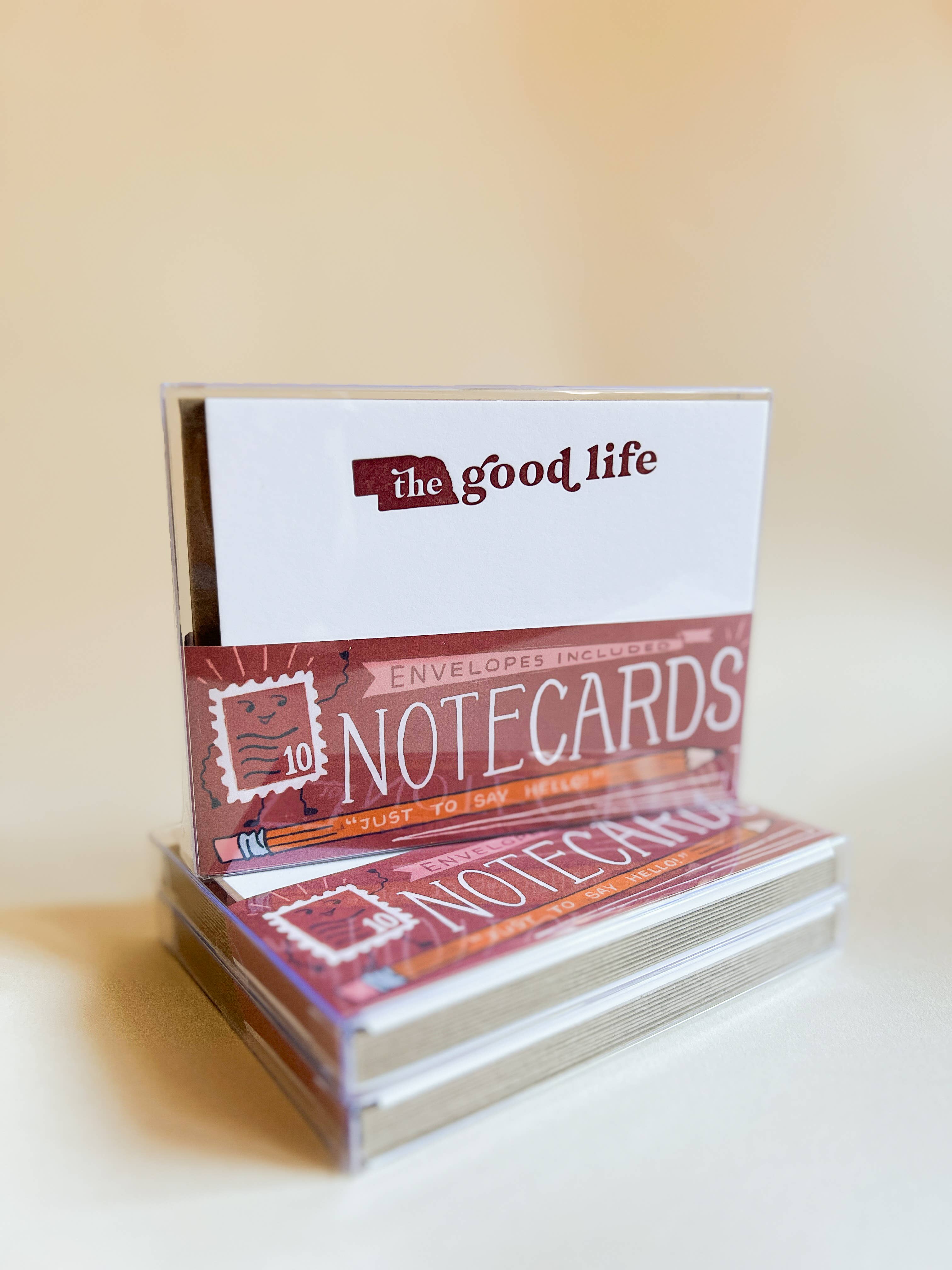 "The Good Life" Letterpress Notecard Set