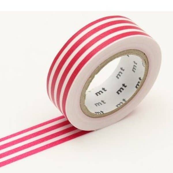 Framboise Stripe Washi Tape