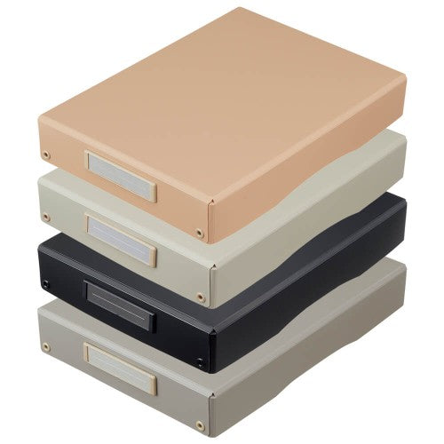 Lihit Lab Roomy Desk Tray A4 Size / Beige Pink