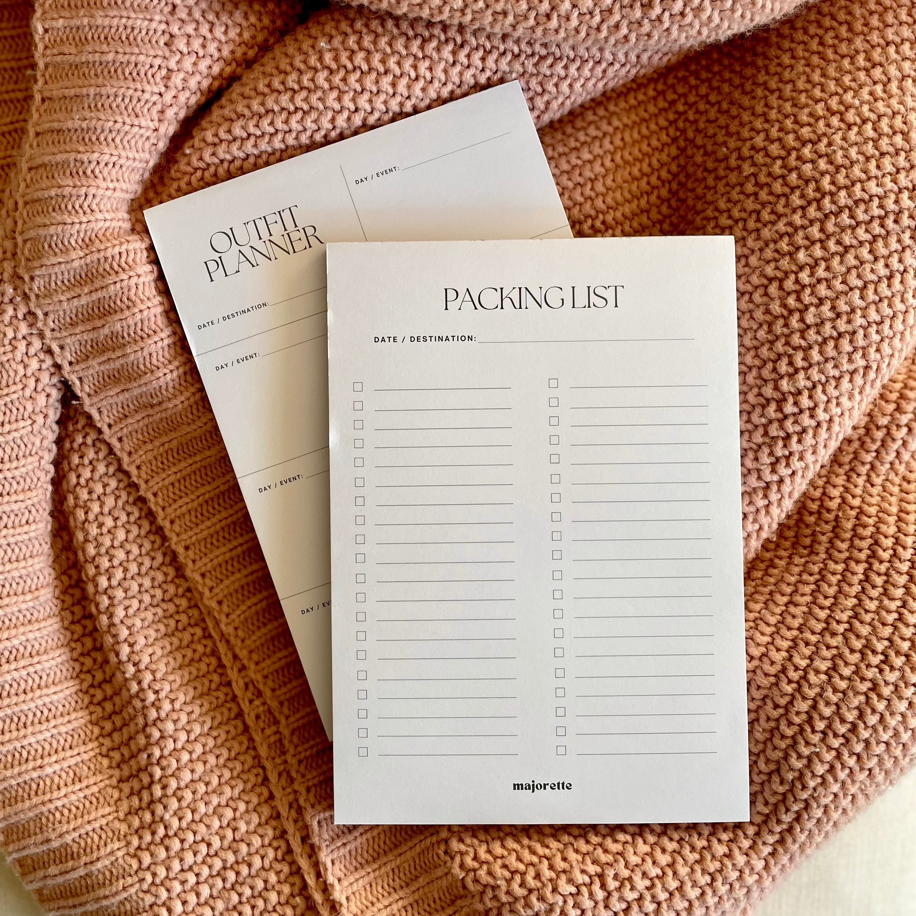 Packing List Notepad