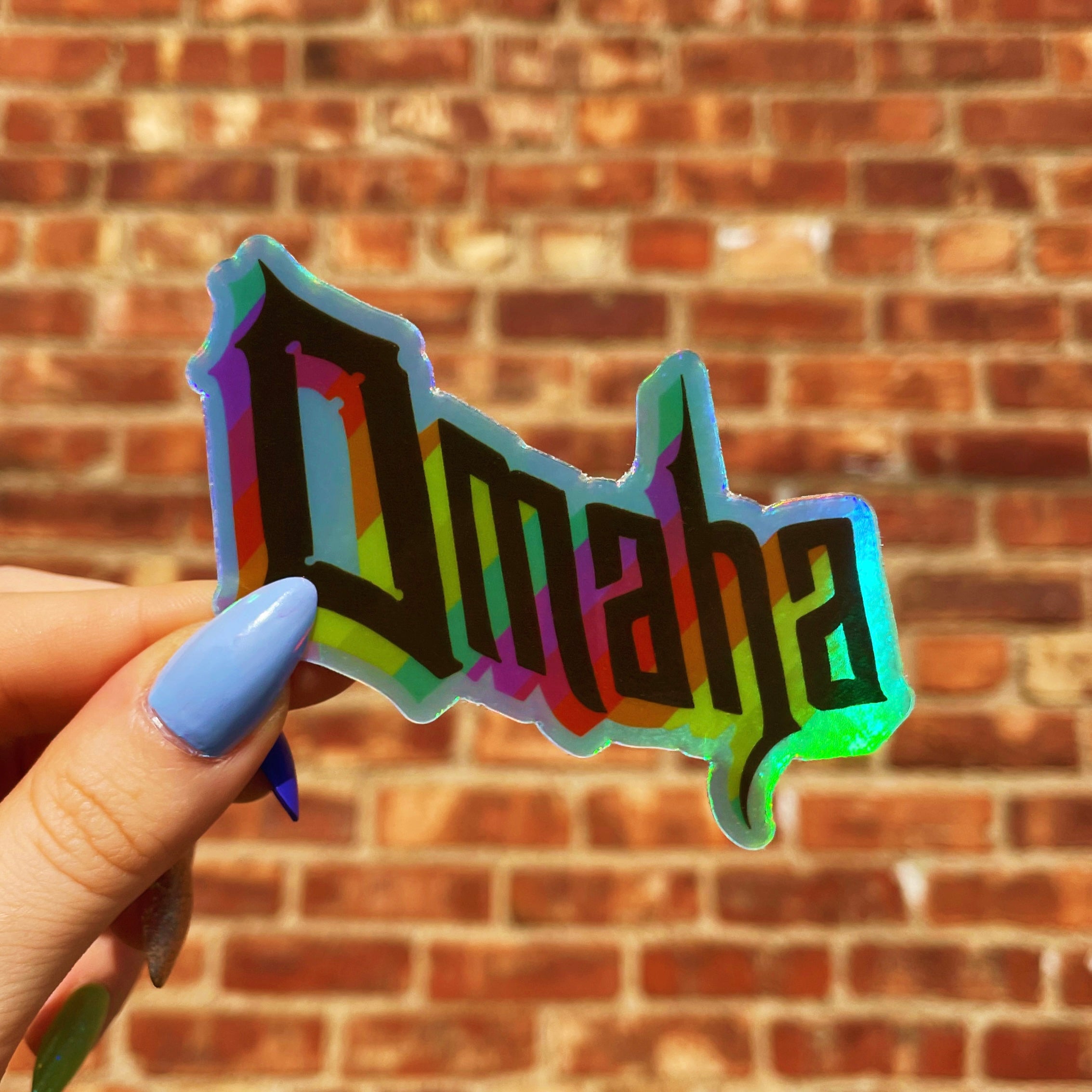 Omaha Holographic Sticker