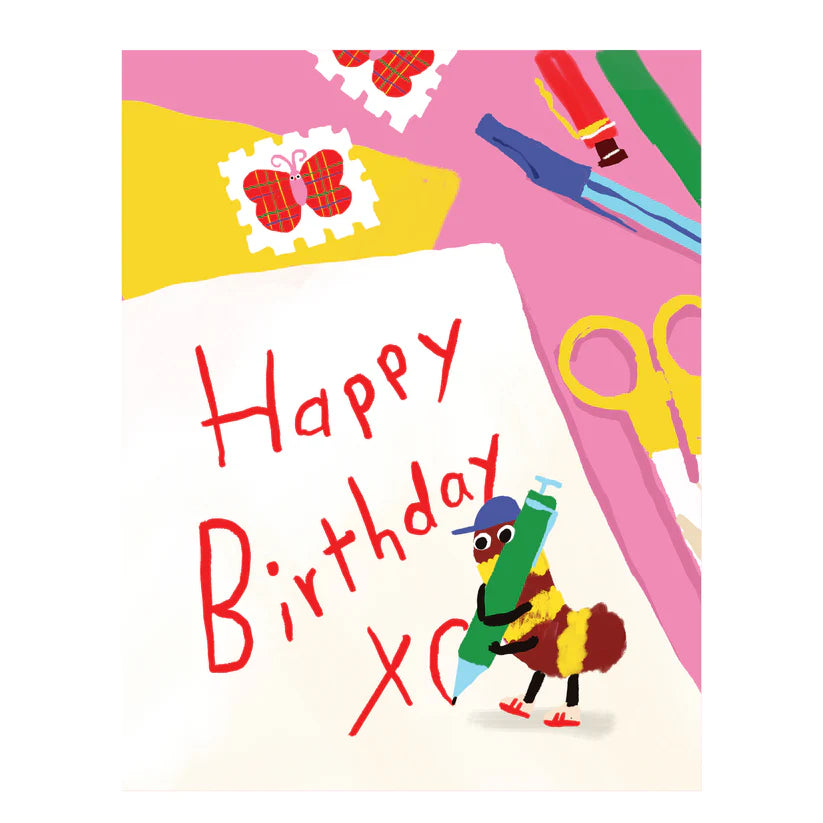 Scribble Bug Birthday Card / Stationery Store Day Exclusive!