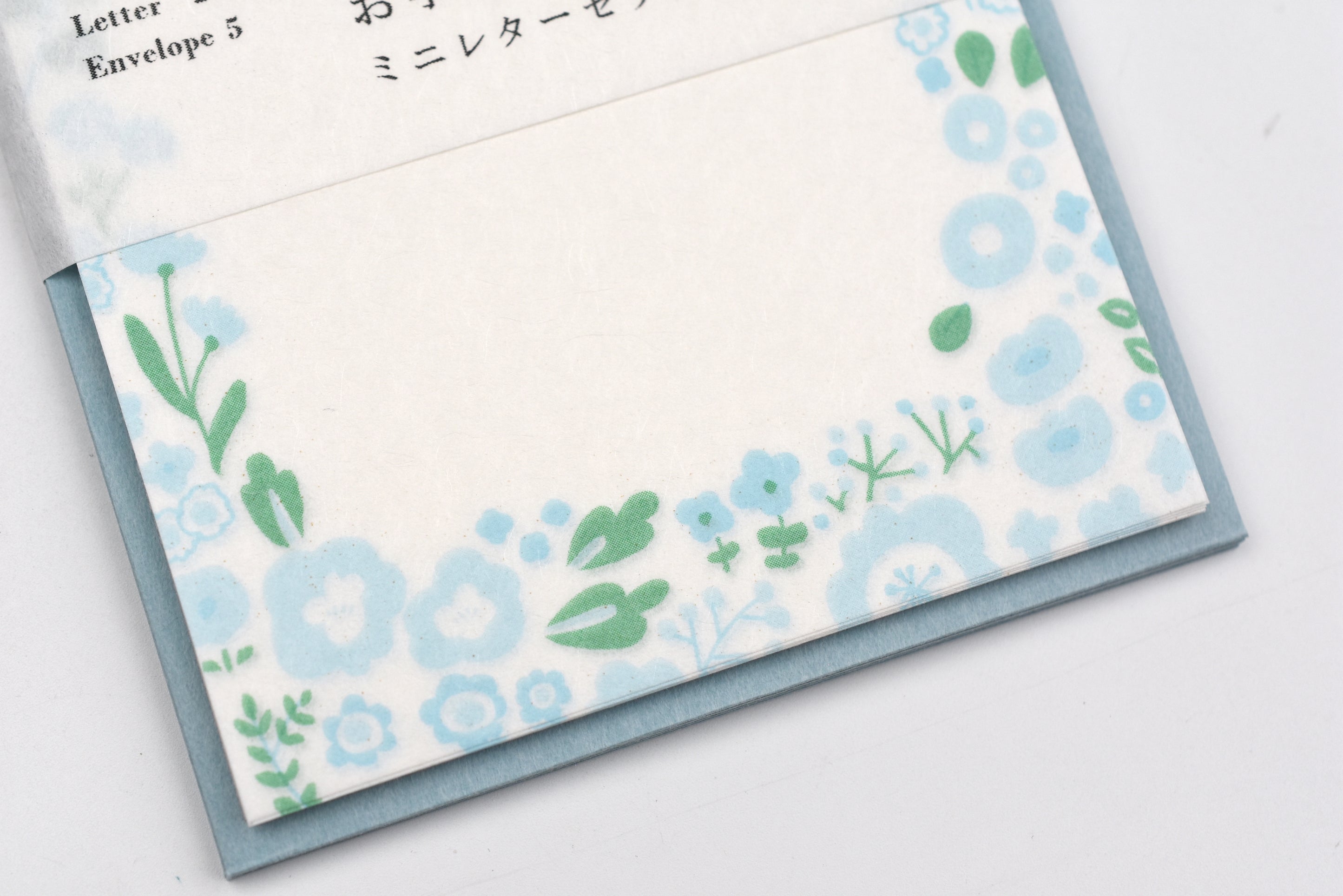 Furukawa Paper Washi Letter Set / Blue Flowers