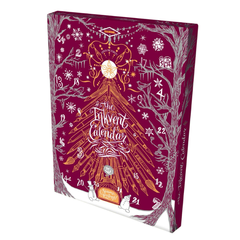 Diamine Inkvent Calendar 2026 Burgundy Edition
