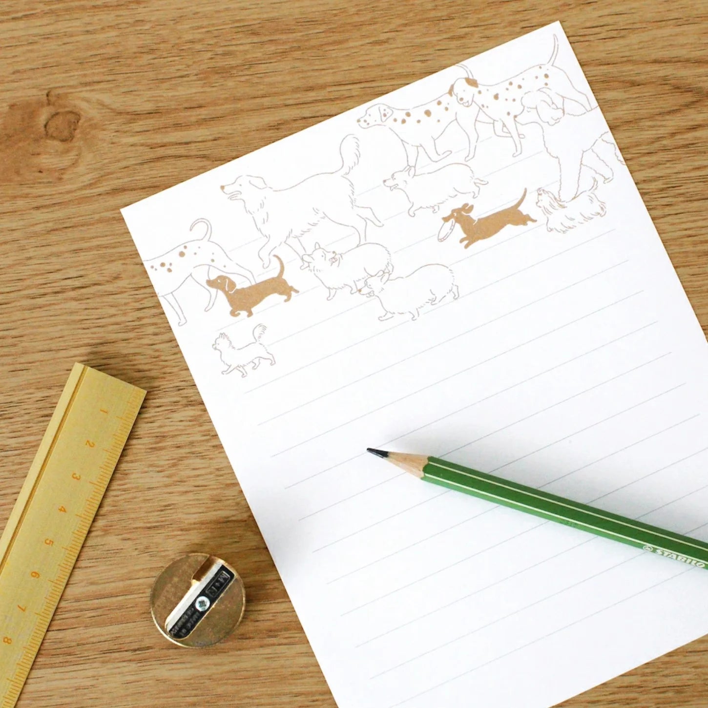 Letterpress Letter Set / Dogs