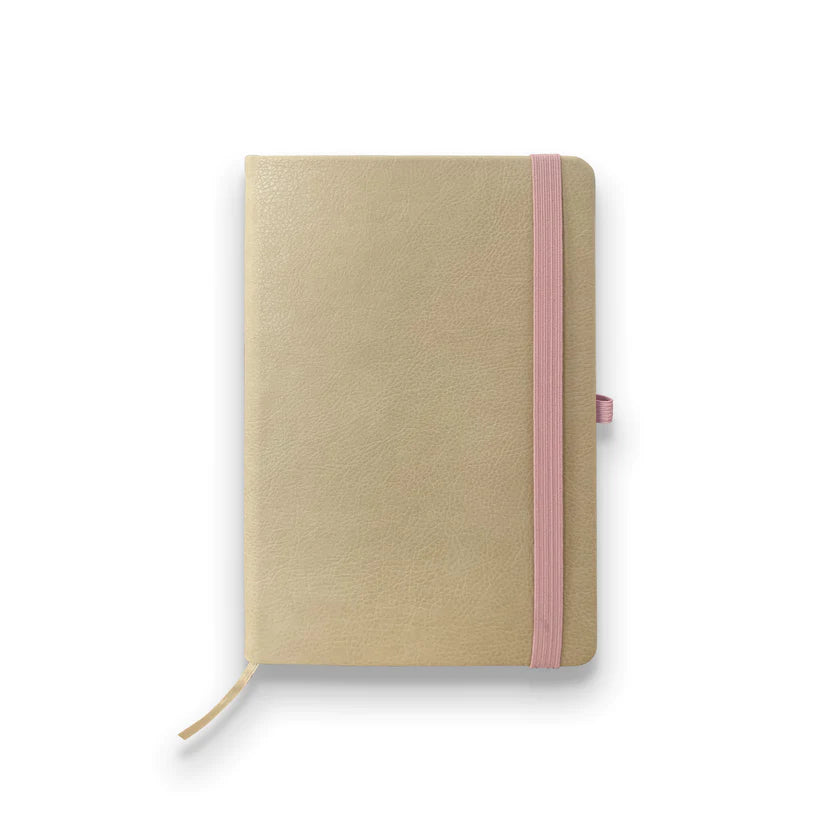 Pink Stone Paper Journal / Vegan Leather