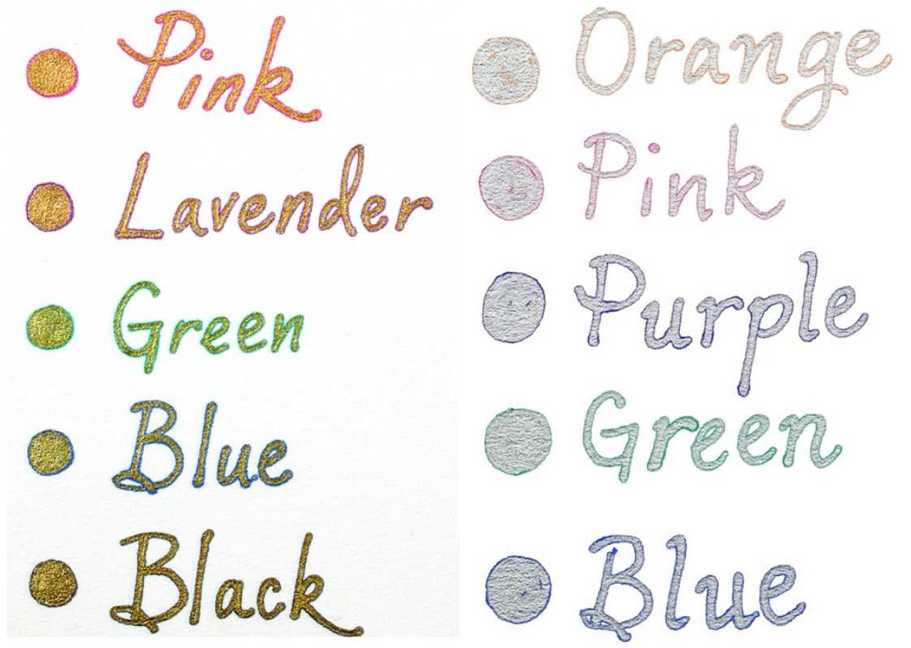 Sakura Gel Pen / Gold & Silver Shadow