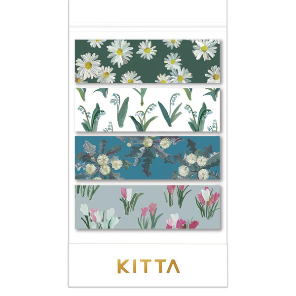 HITOTOKI KITTA Washi Tape Book / Flower 9