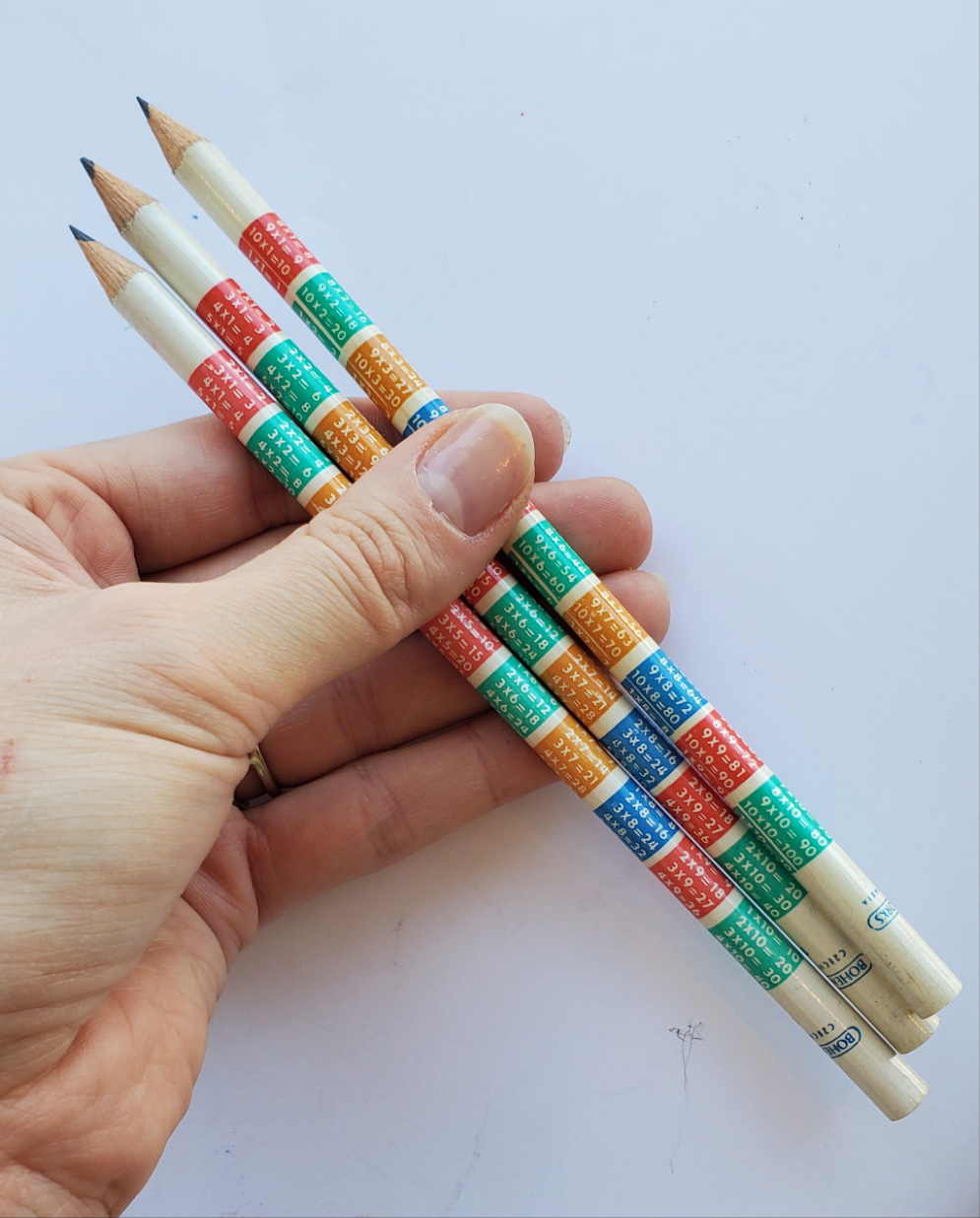 Vintage Multiplication Table Pencils