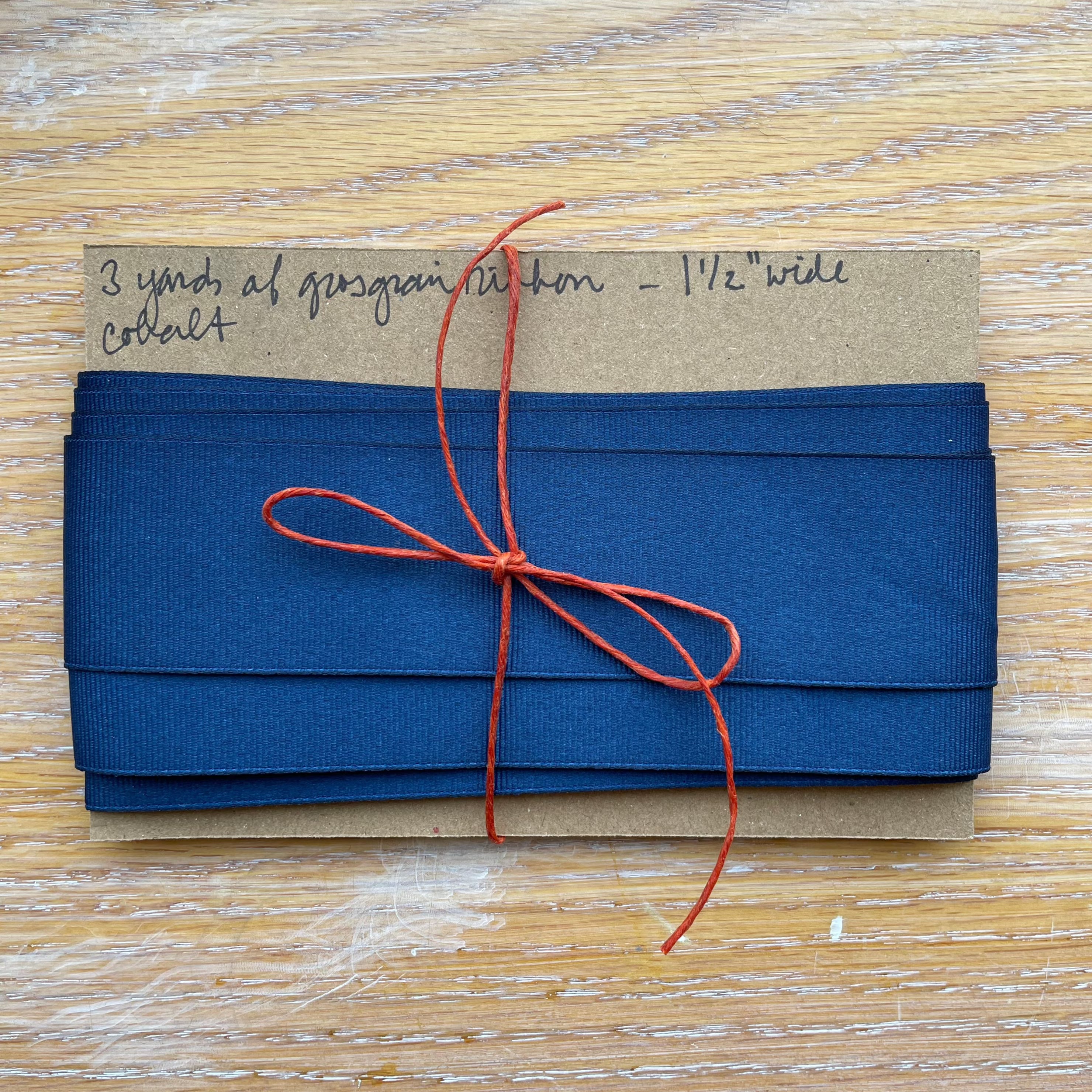 3 yards of grosgrain ribbon / 1.5'' wide / Cobalt