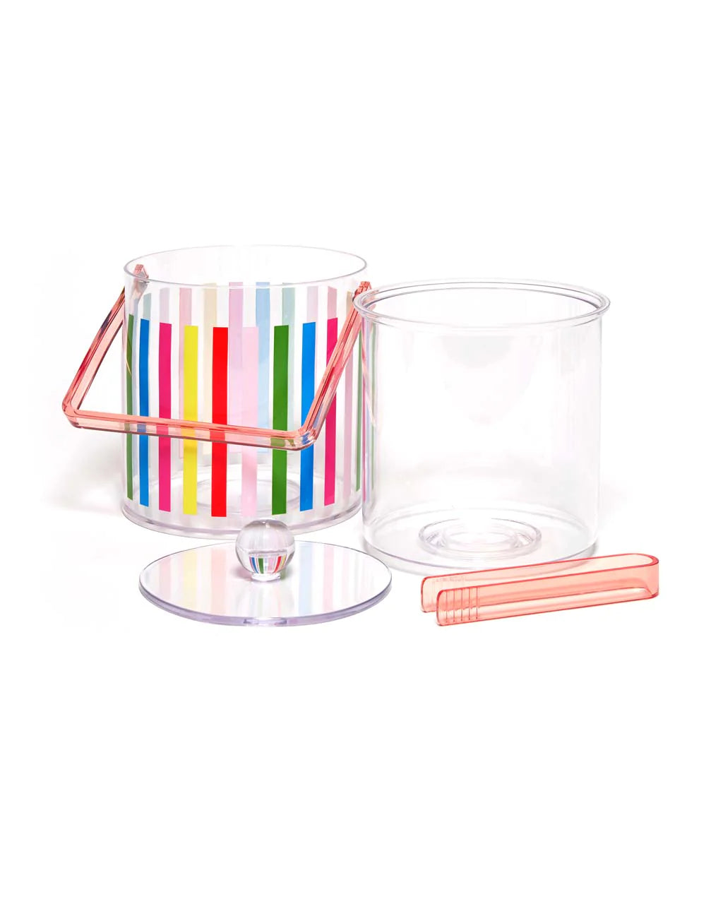 Acrylic Striped Ice Bucket