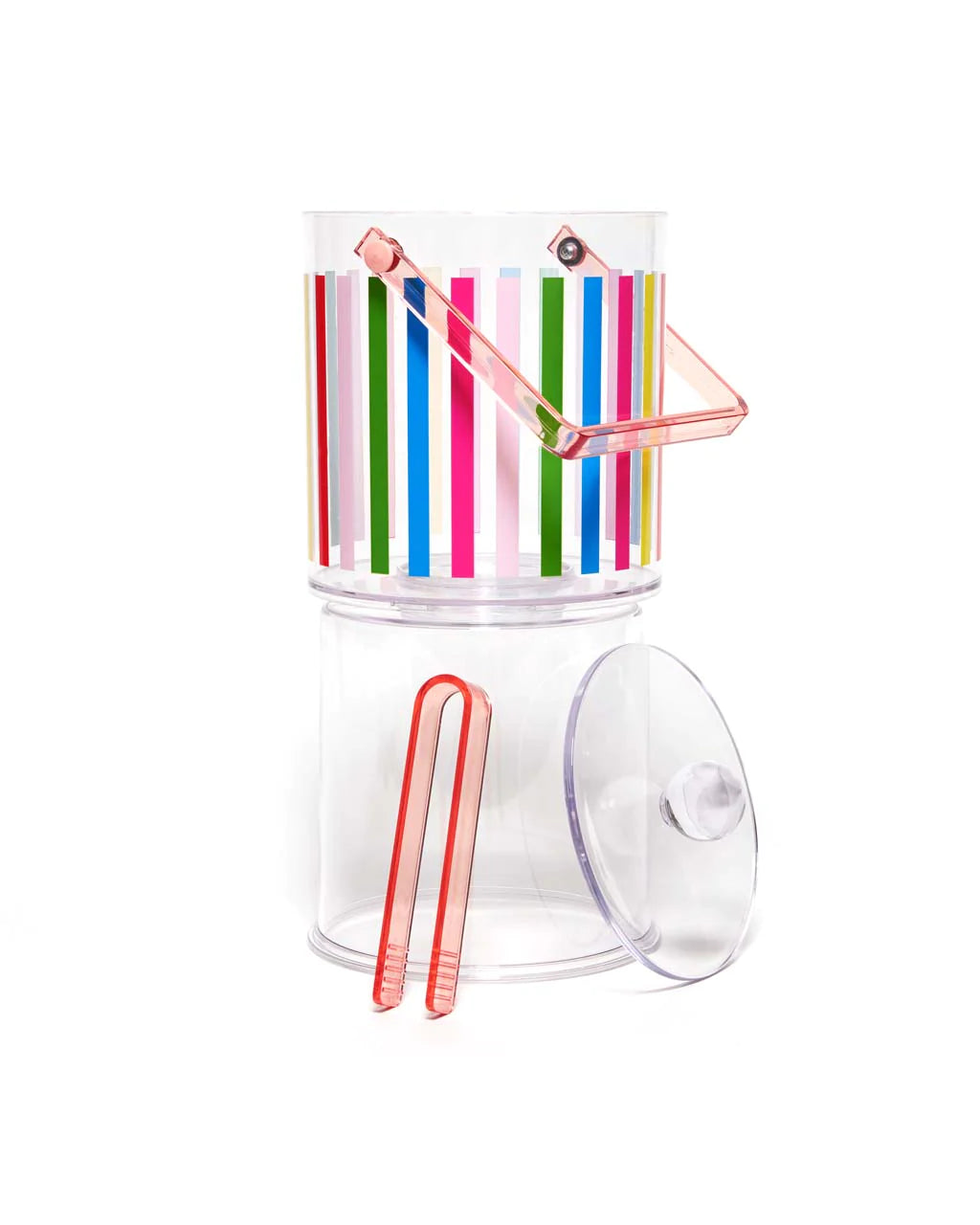 Acrylic Striped Ice Bucket