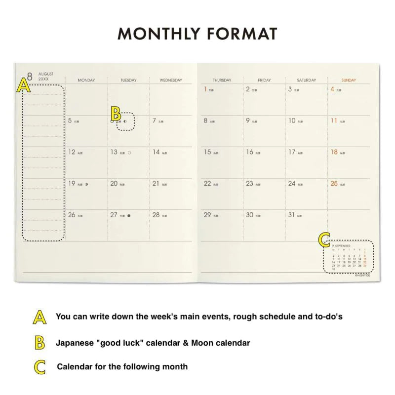 Nahe Square 2024 Planner / Pink