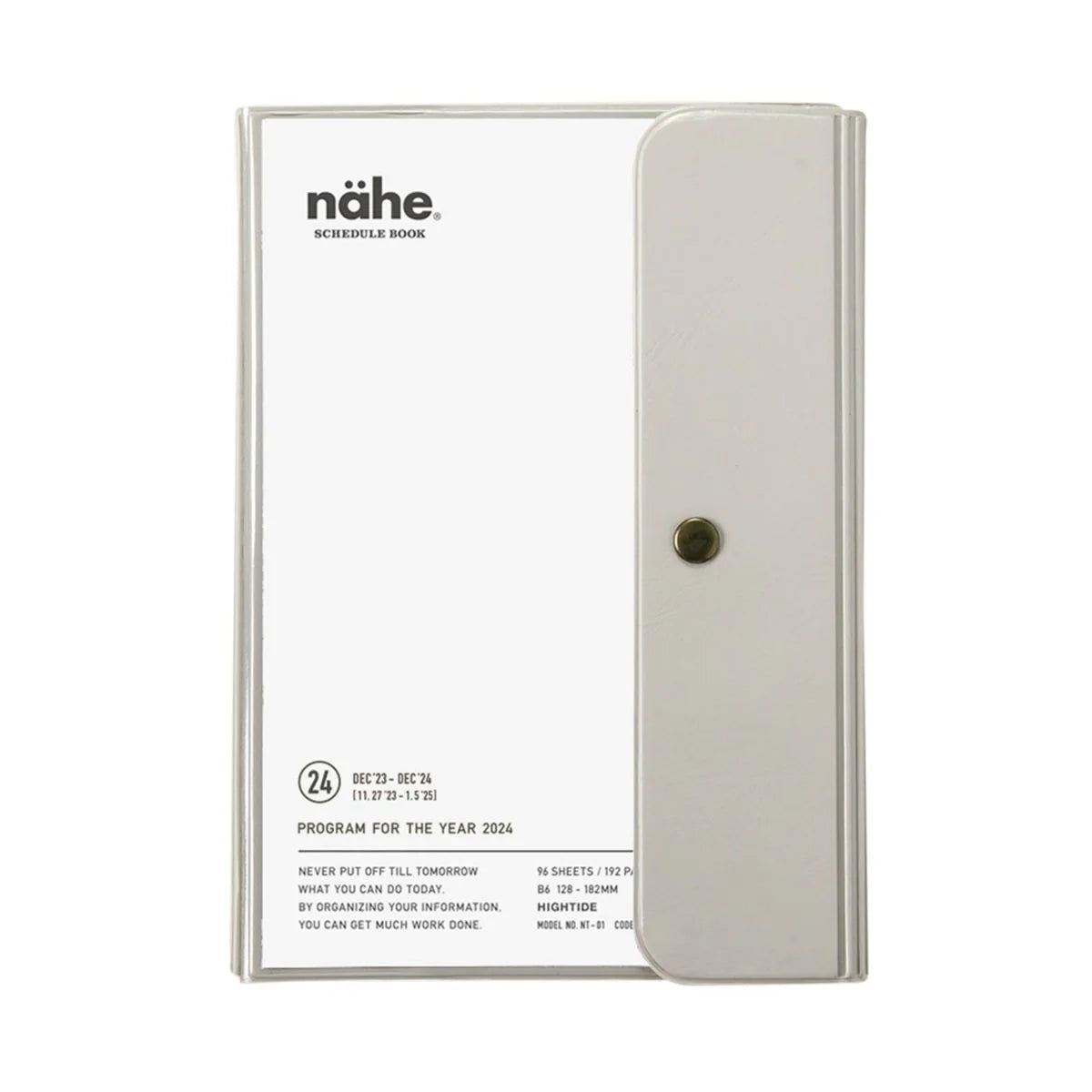 Diary Nahe 2024 Planner B6 / Clear Gray