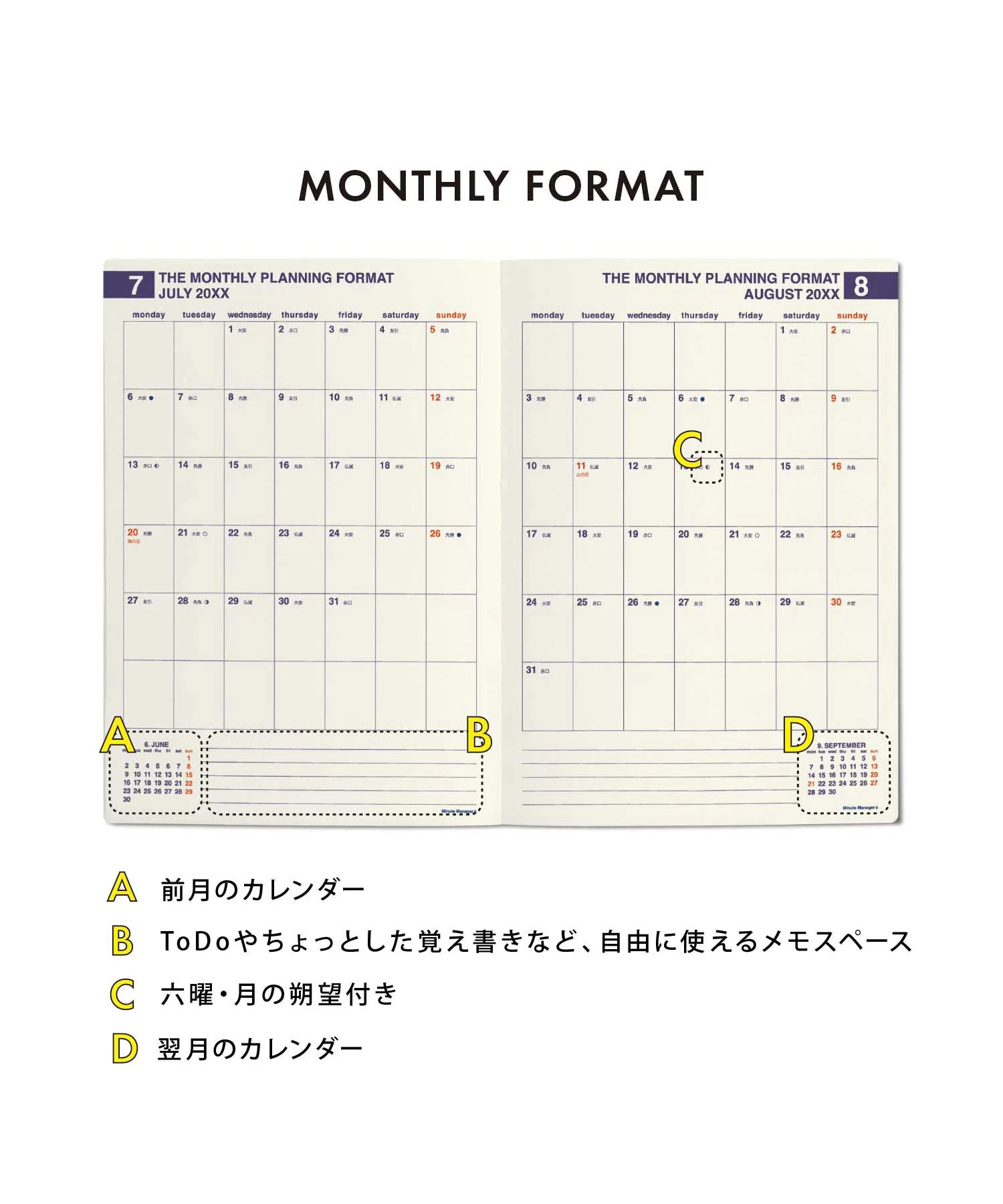 Minute Manger 2024 Planner / Navy