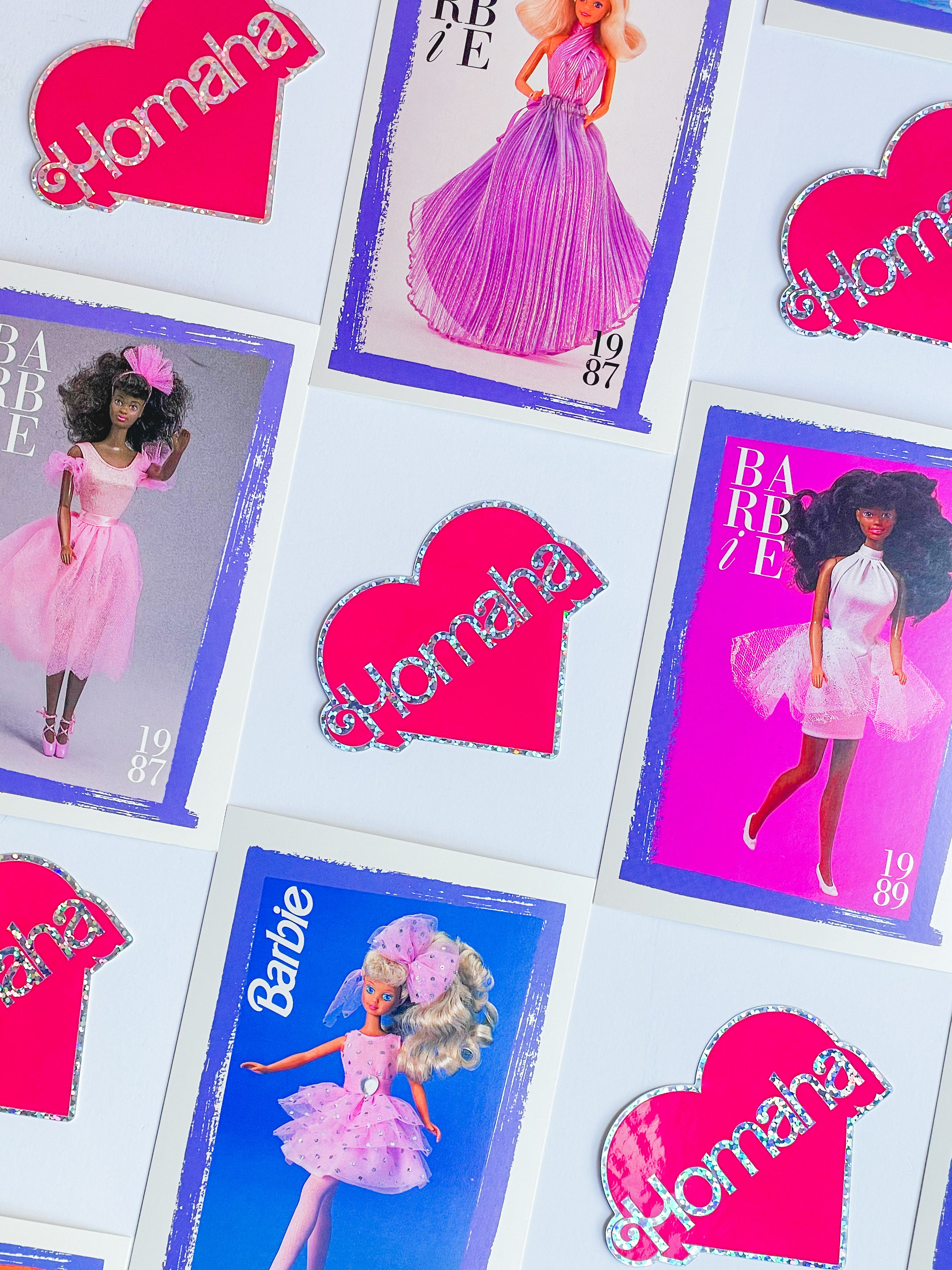 Homaha Barbie Heart Sticker