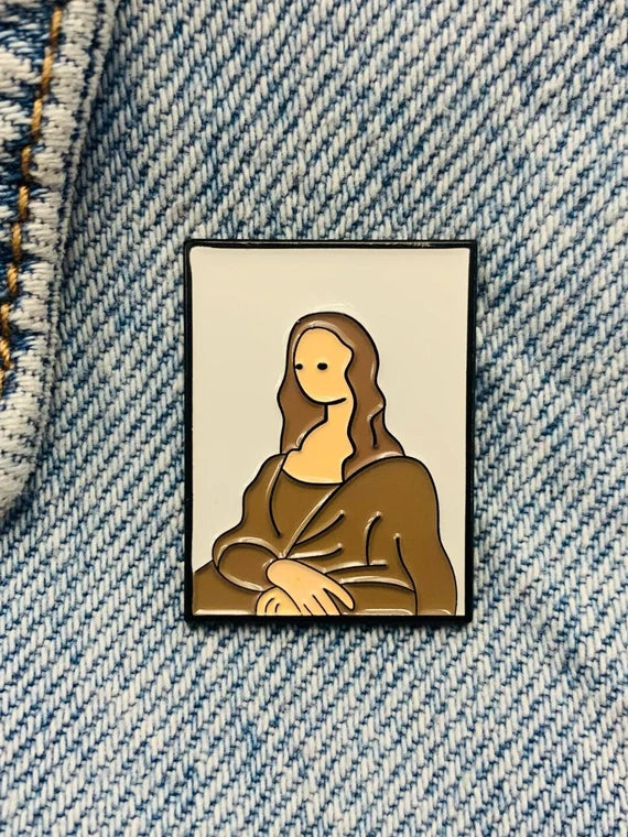 Mona Lisa Enamel Pin