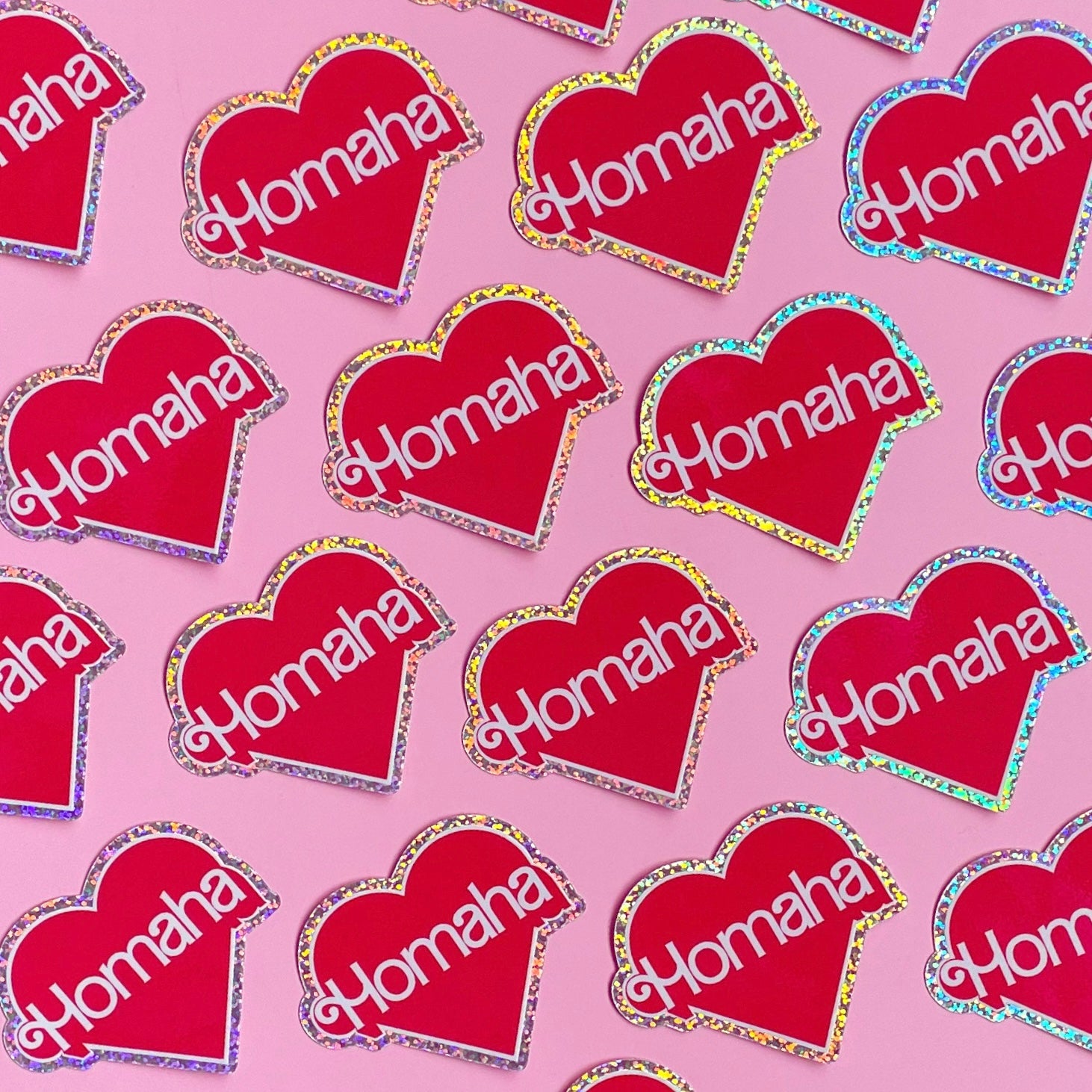 Homaha Barbie Heart Sticker