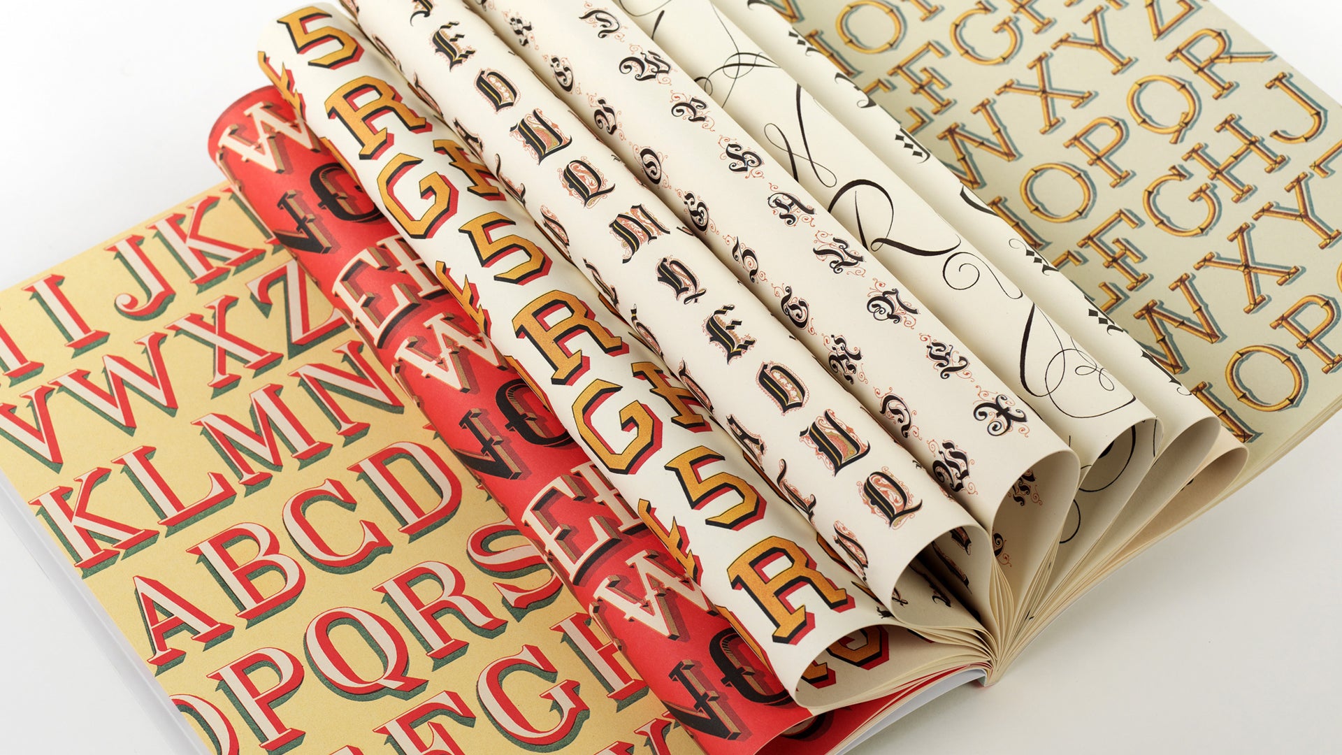 Gift Wrap and Creative Paper Book / Alphabet