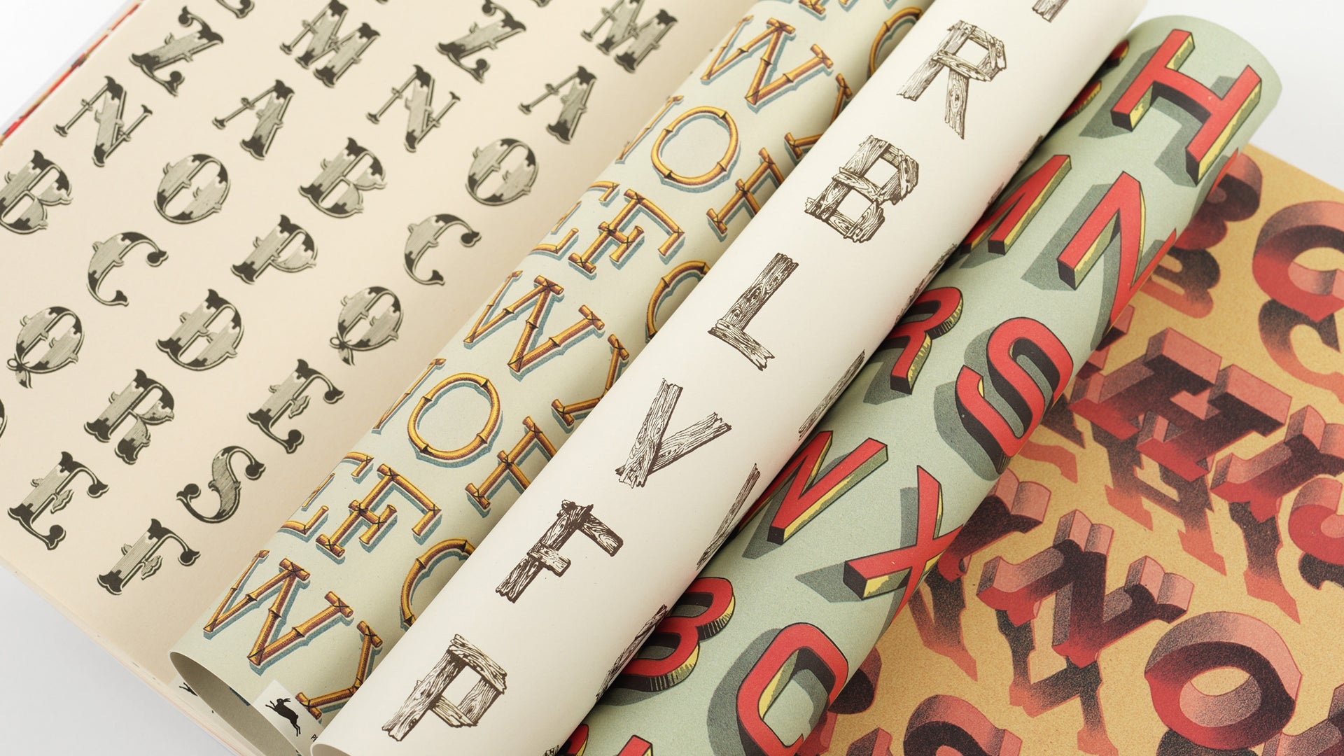 Gift Wrap and Creative Paper Book / Alphabet